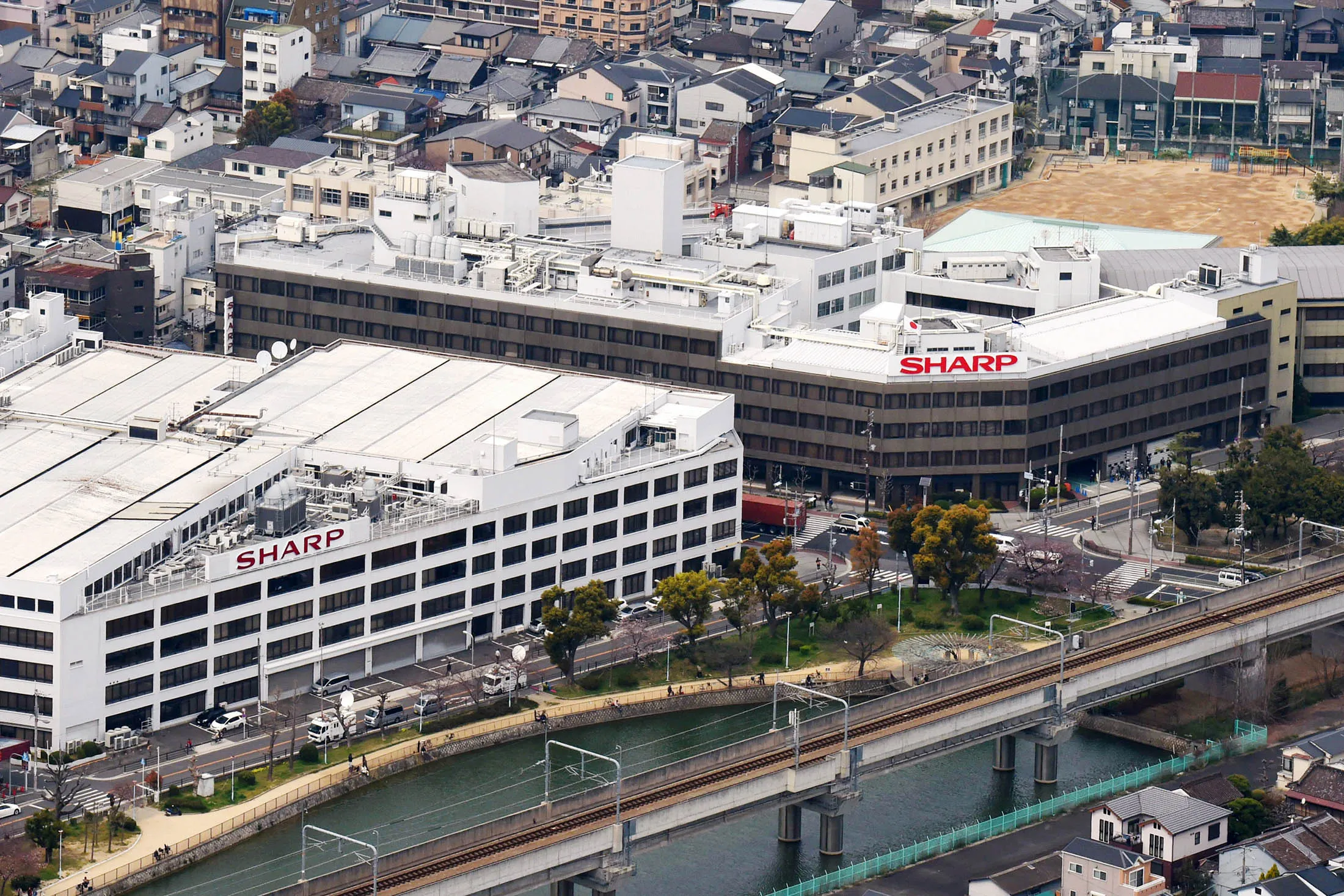 Sharp headquarters in Osaka.

