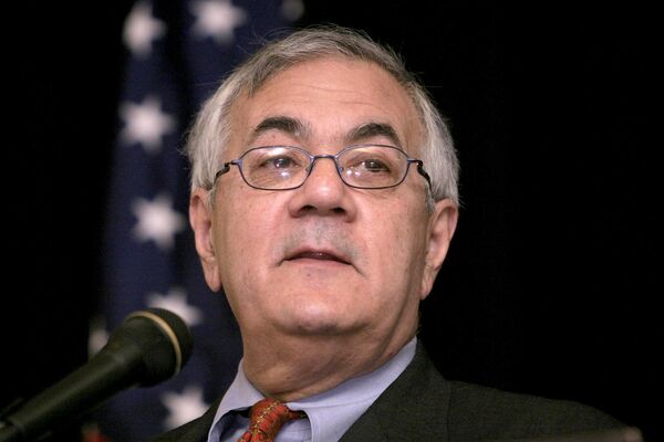 Representative Barney Frank (D-MA) speaks at the Mortgage Ba