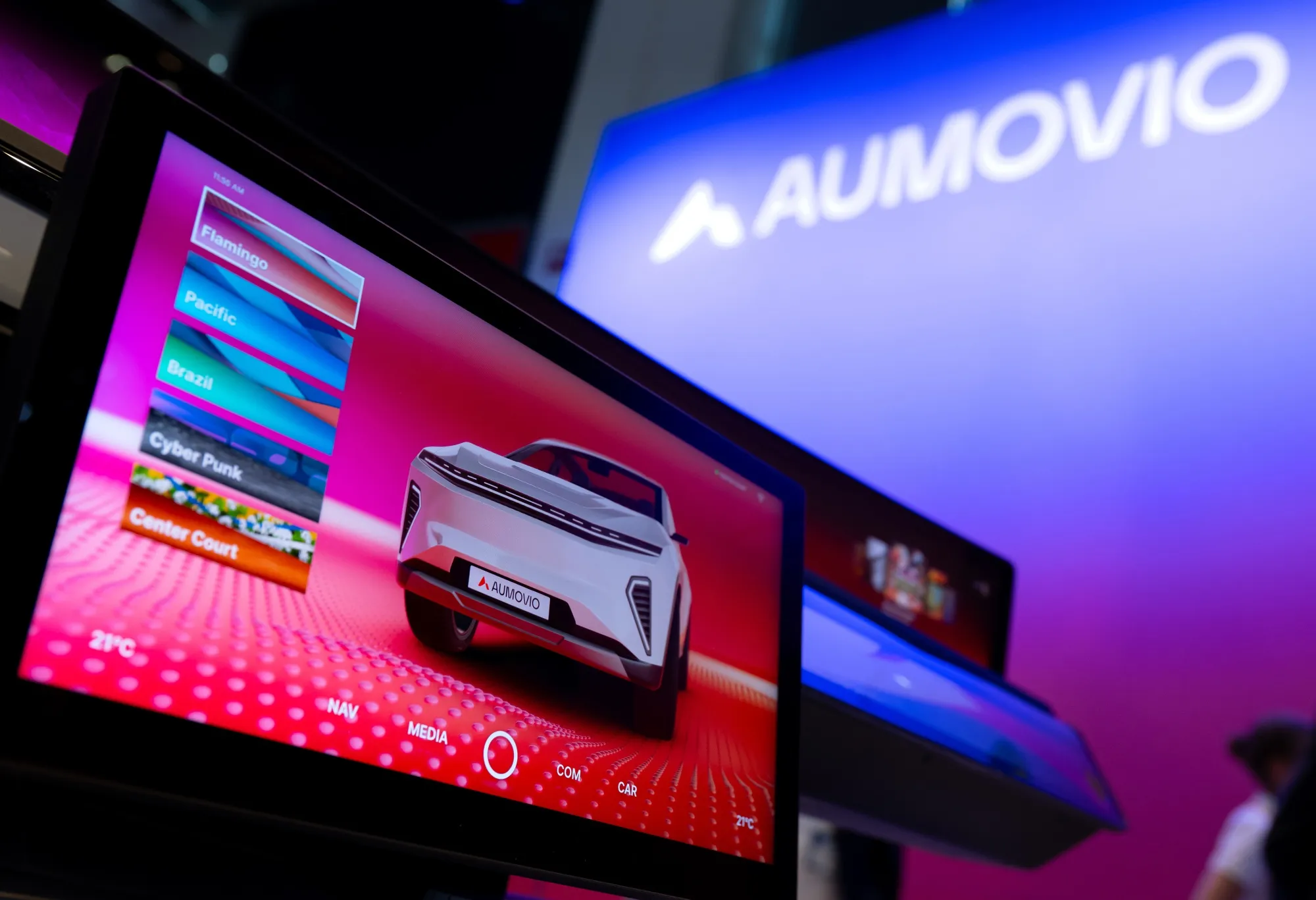 The Aumovio stand at the International Motor Show in Munich, on Sept. 8.