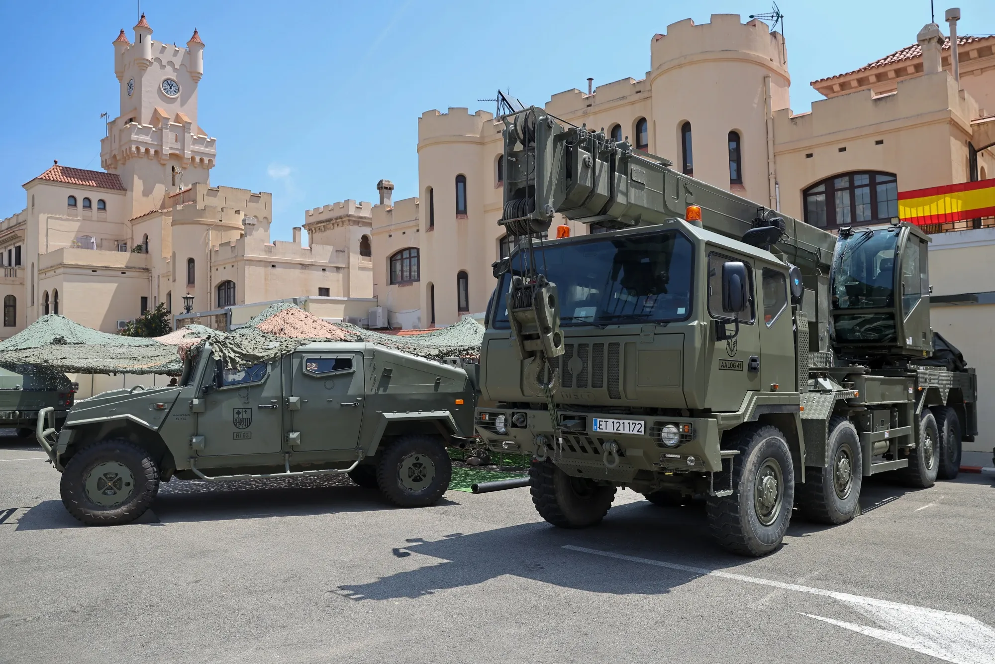 An IVECO M250 vehicle in Barcelona.