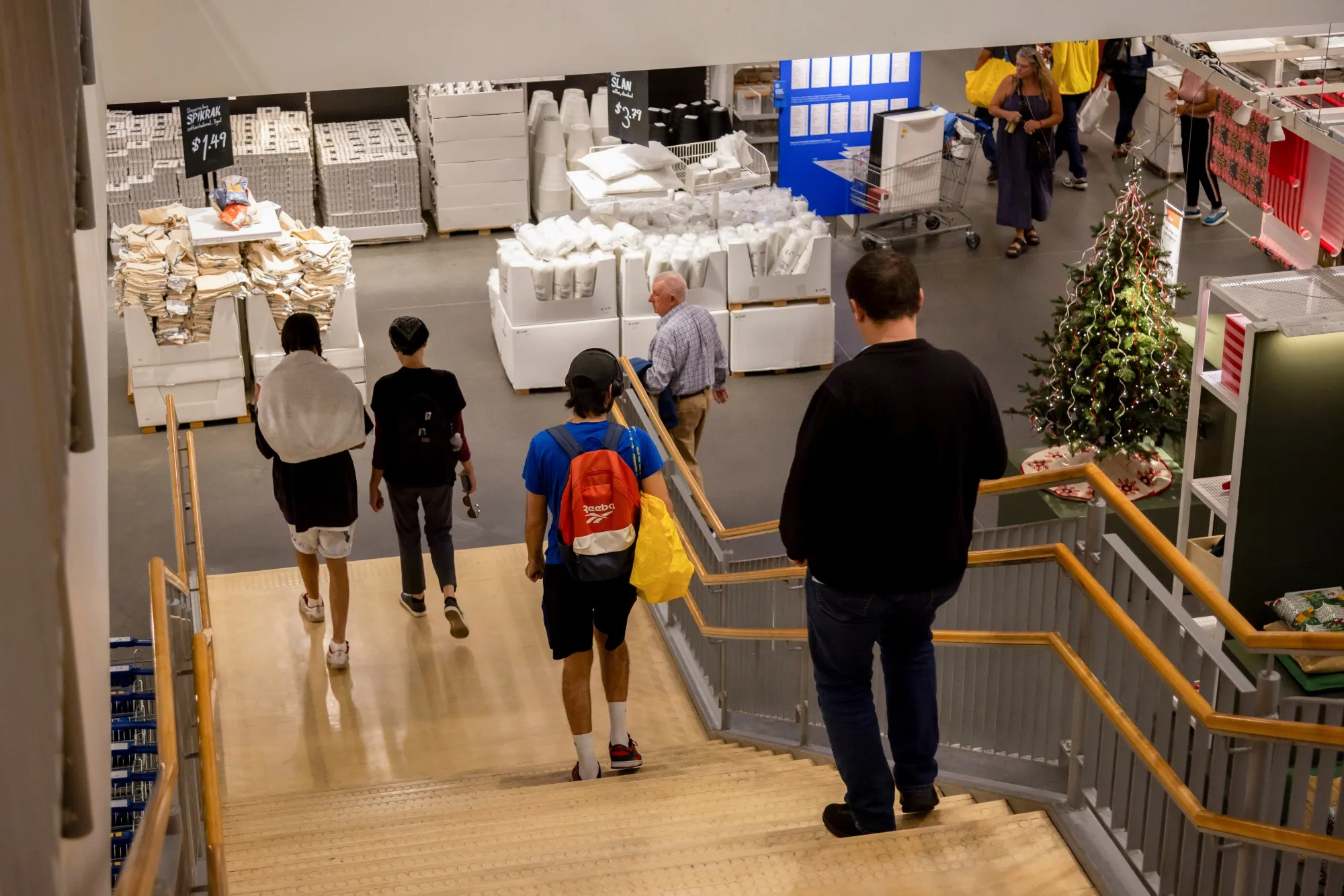 Shoppers at an Ikea store in New York.