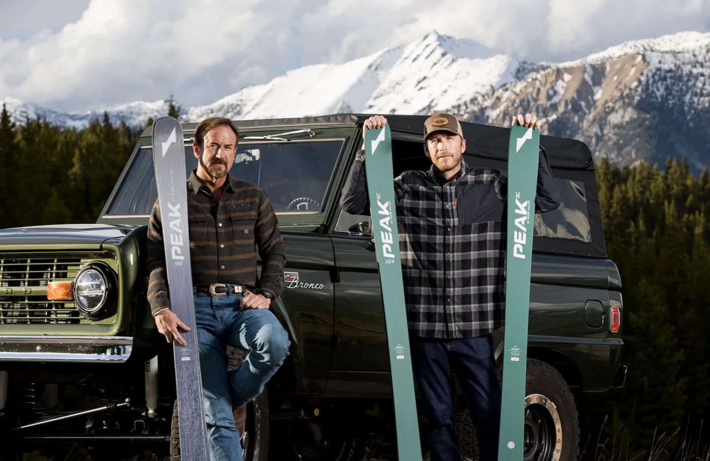 Bode Miller&nbsp;(right),&nbsp;co-founder and chief innovation officer&nbsp;of Peak Ski Co., with Andy Wirth, Peak’s co-founder and CEO.