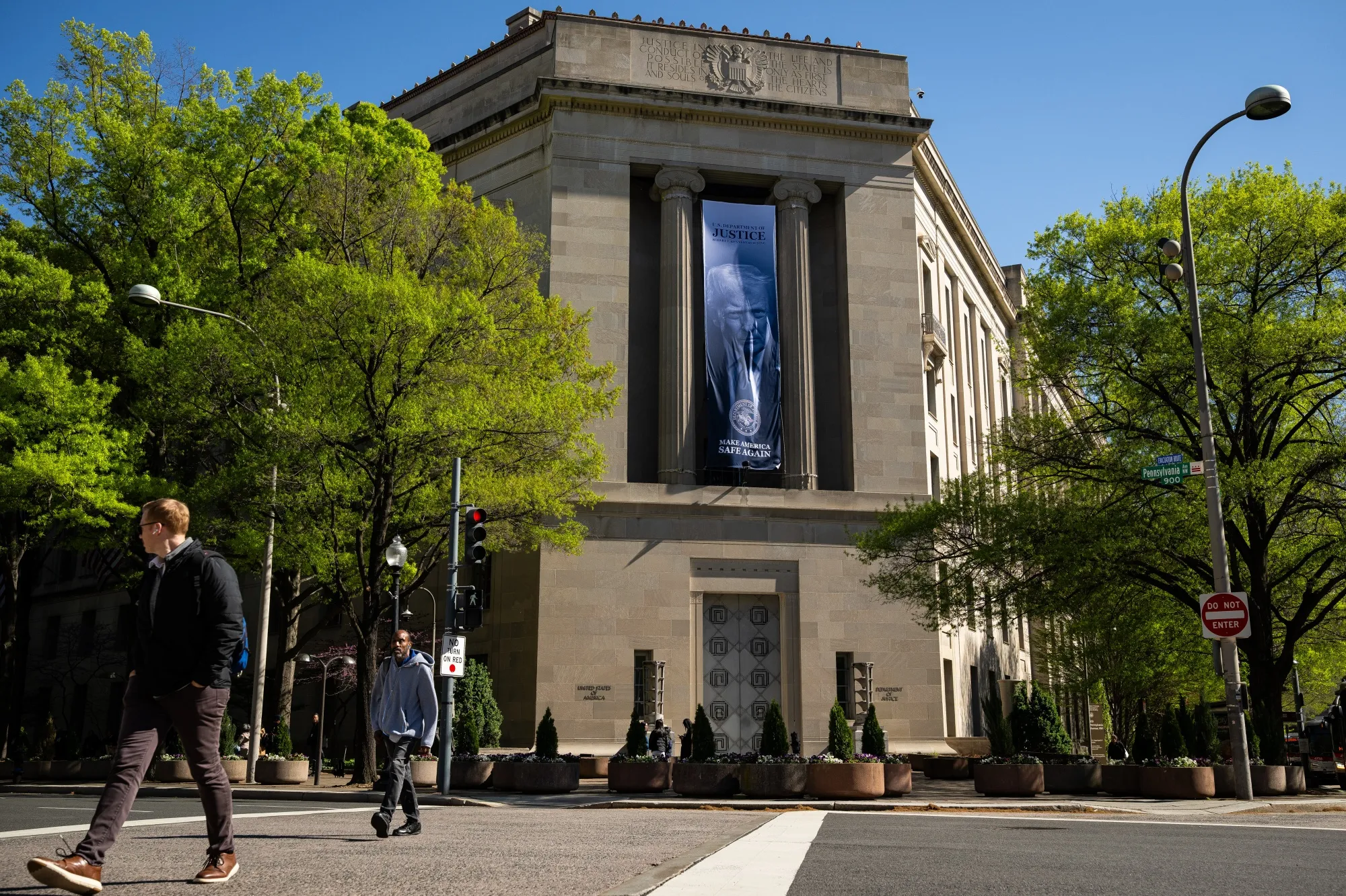 The Department of Justice in Washington.