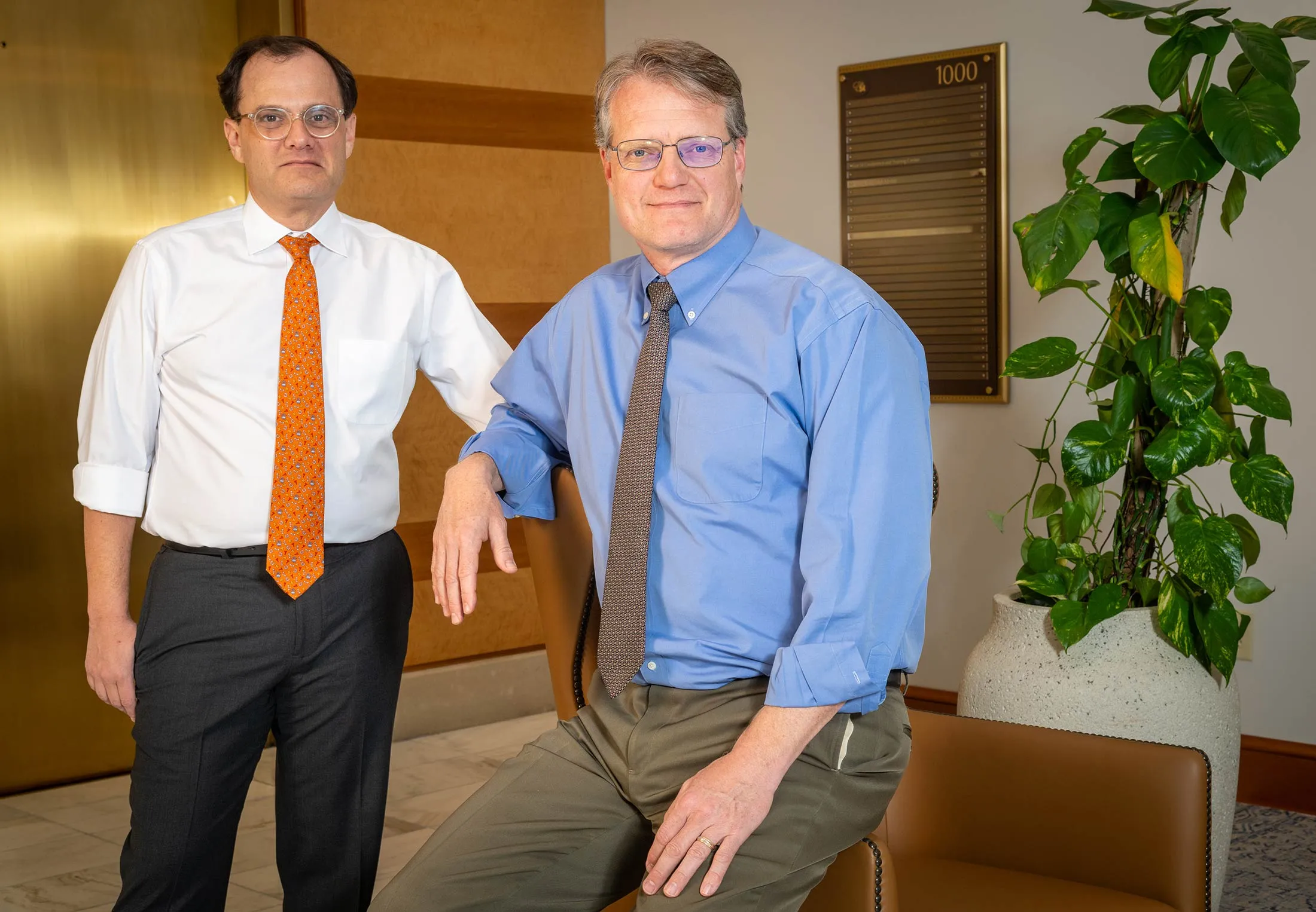 Josh Wein, left, and Ryan Kelley of Hennessy Advisors.