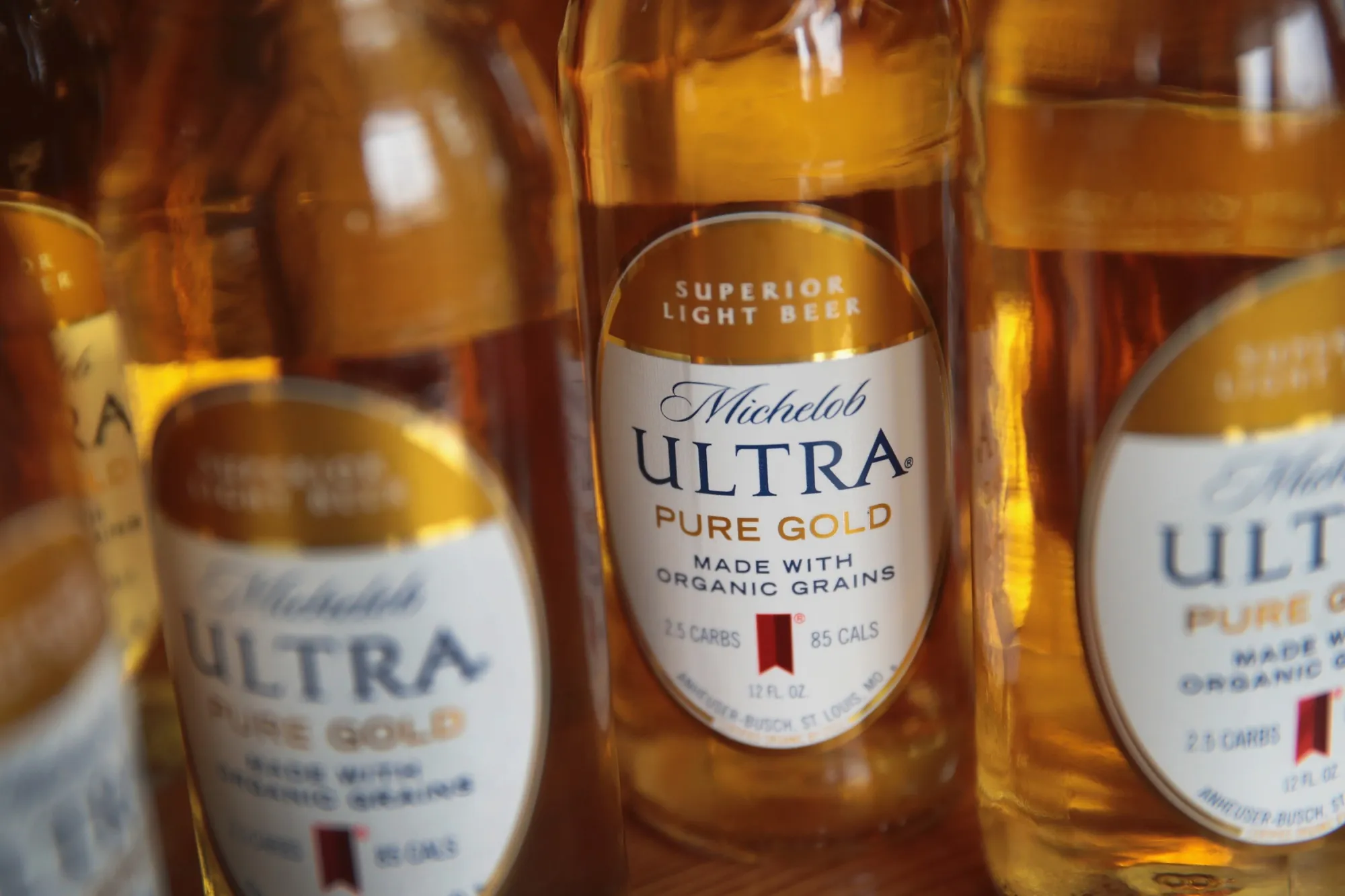Anheuser-Busch InBev's Michelob Ultra Pure Gold beer.