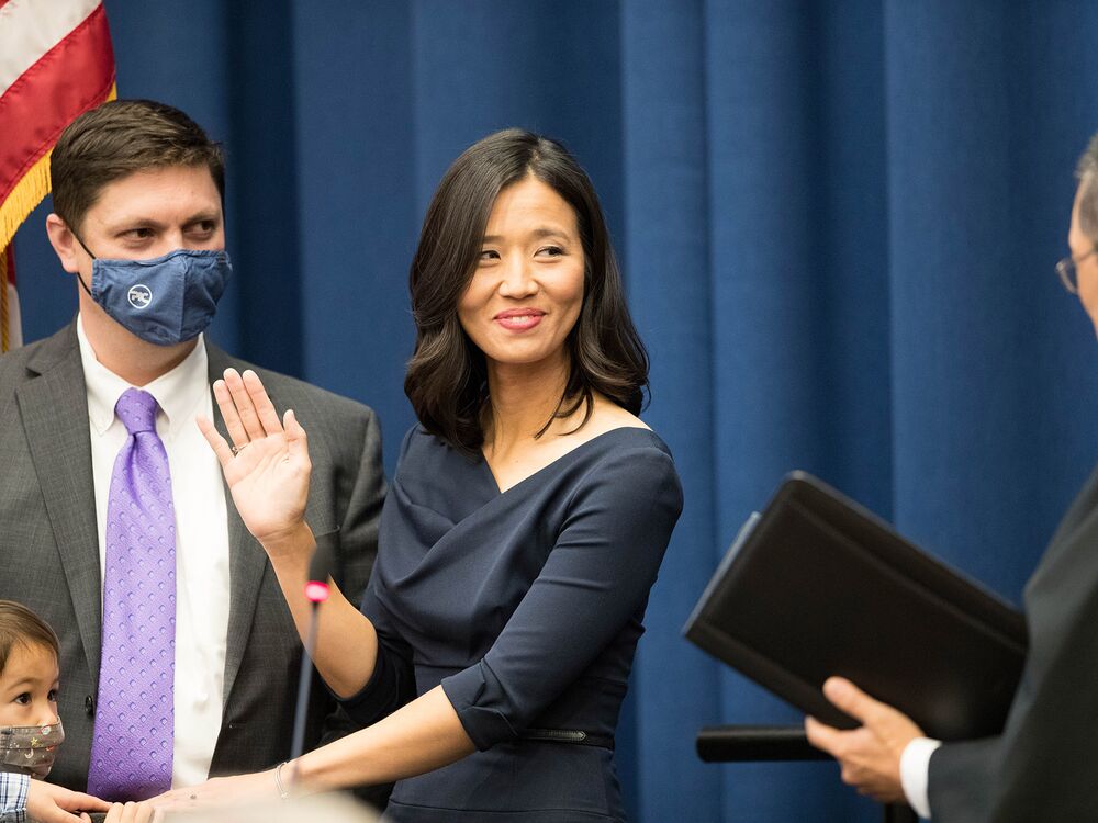 Michelle Wu is Sworn in as First Woman and First Person of Color Mayor in Boston