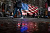 Times Square As U.S. Stocks Climb On Earnings 