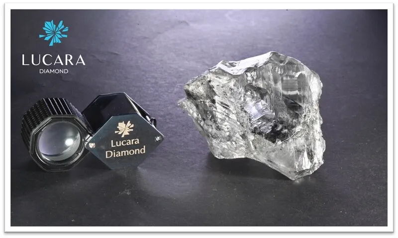 The 1,094 carat rough diamond recovered from Lucara’s Karowe mine.