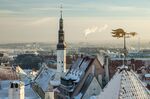 Tallinn old town during winter. 