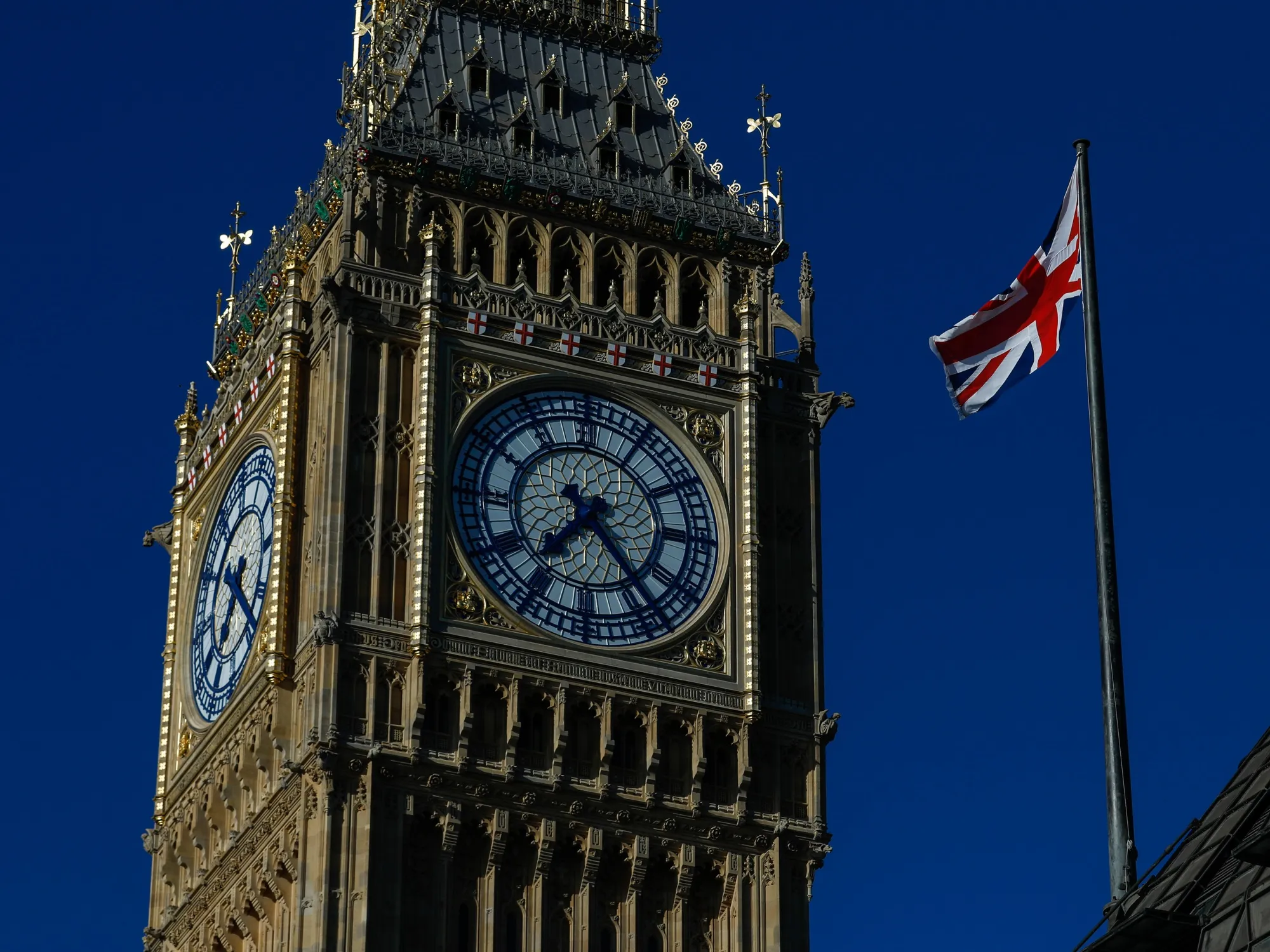 Big Ben&nbsp;at the Palace of Westminster, the meeting place of the Houses of Parliament, in London.