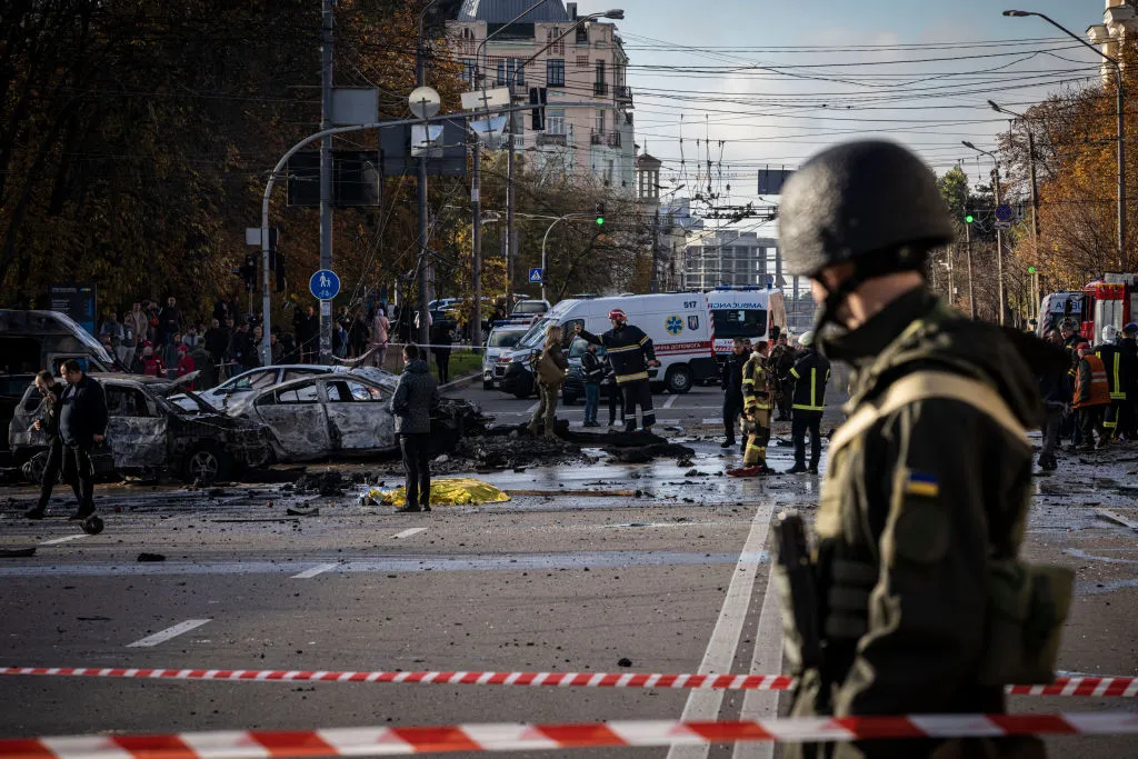 One of many attacks on civilians in Kyiv.
