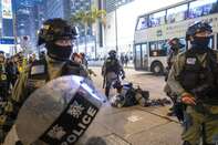 Protesters Clash With Police in Hong Kong On Christmas Eve