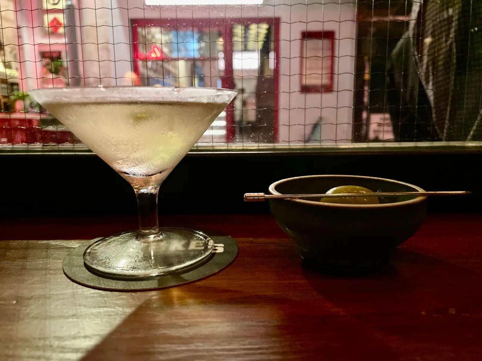 Bourke’s Martini with gin.