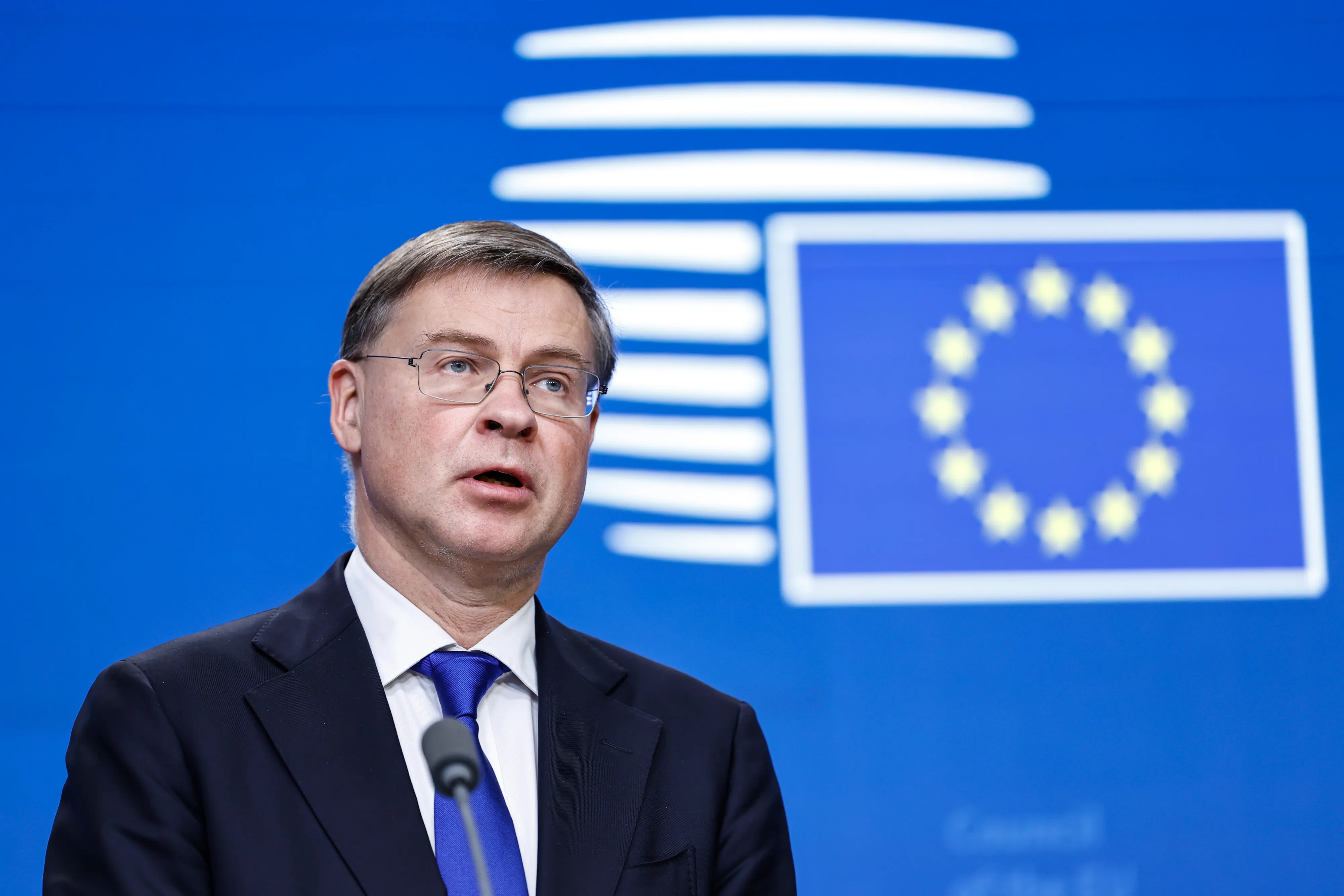 EU Economy Commissioner Valdis Dombrovskis 