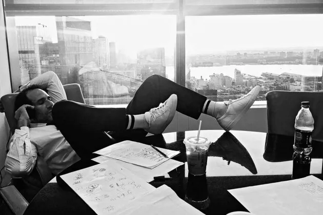 Charney at the company’s lawyers’ office in New York on June 18, soon after learning he was being dismissed