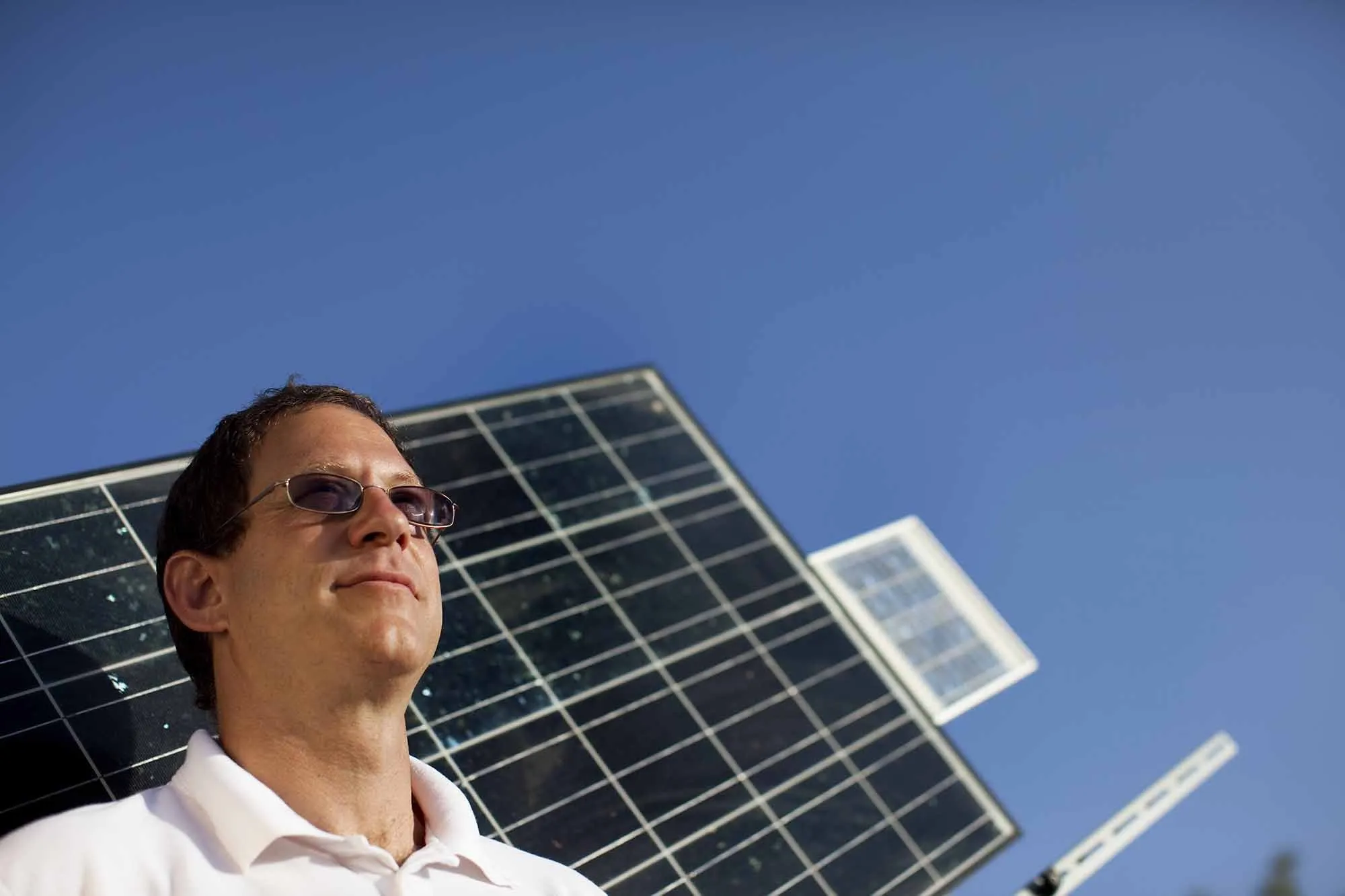 Yosef Abramowitz, the developer of the Ketura solar field.
