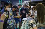 People browse strains of marijuana on in Nakhon Pathom, Thailand.