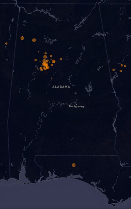 Powerful Clouds of Methane Spotted in Alabama Coal Country