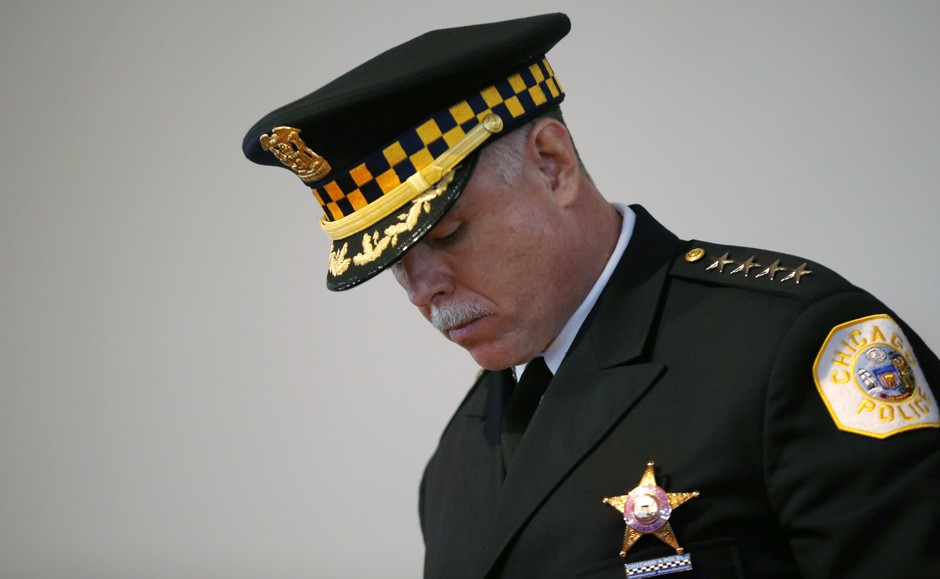 Chicago Police Superintendent Garry McCarthy during a recruitment graduation ceremony in Chicago.