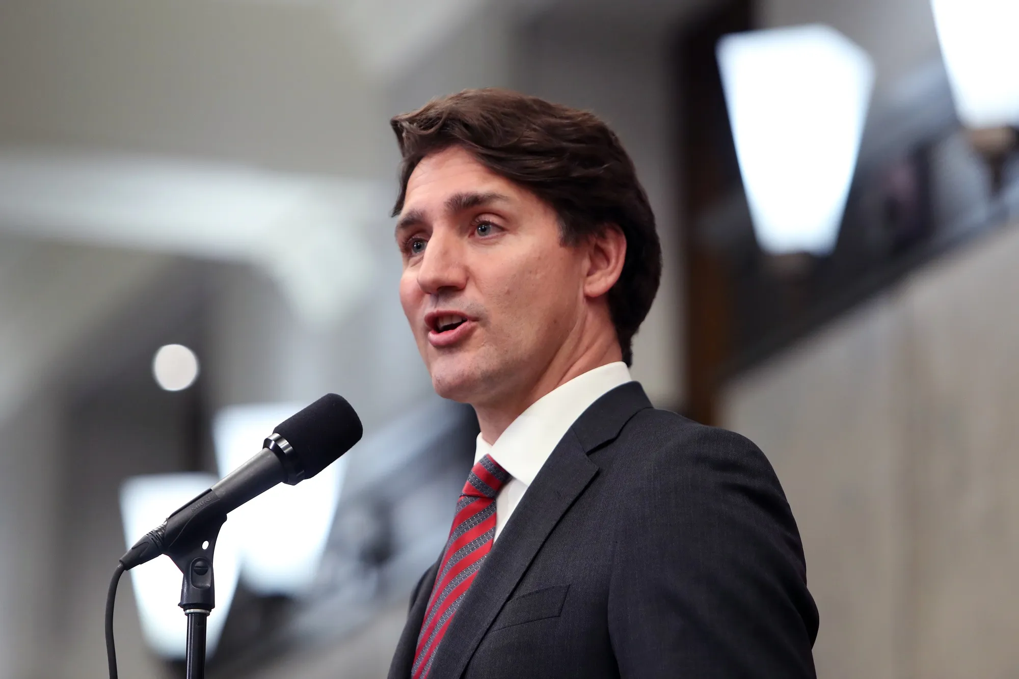 Justin Trudeau speaks at an Ottawa news conference on Sept. 24.