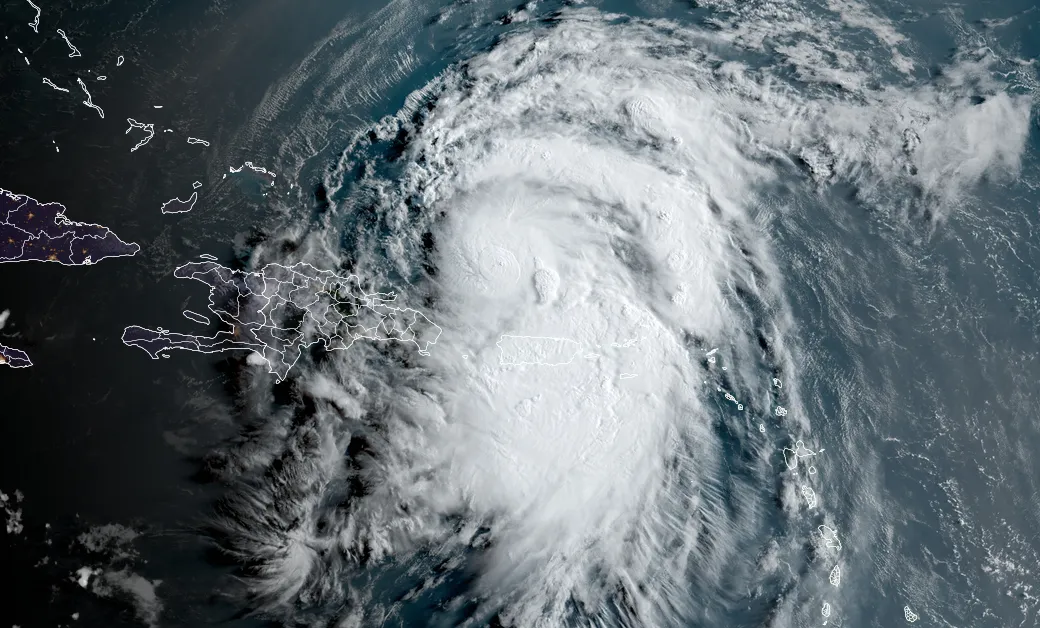Tropical Storm Ernesto on Aug. 14.
