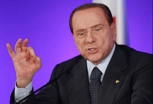 Italy's Prime Minister Silvio Berlusconi