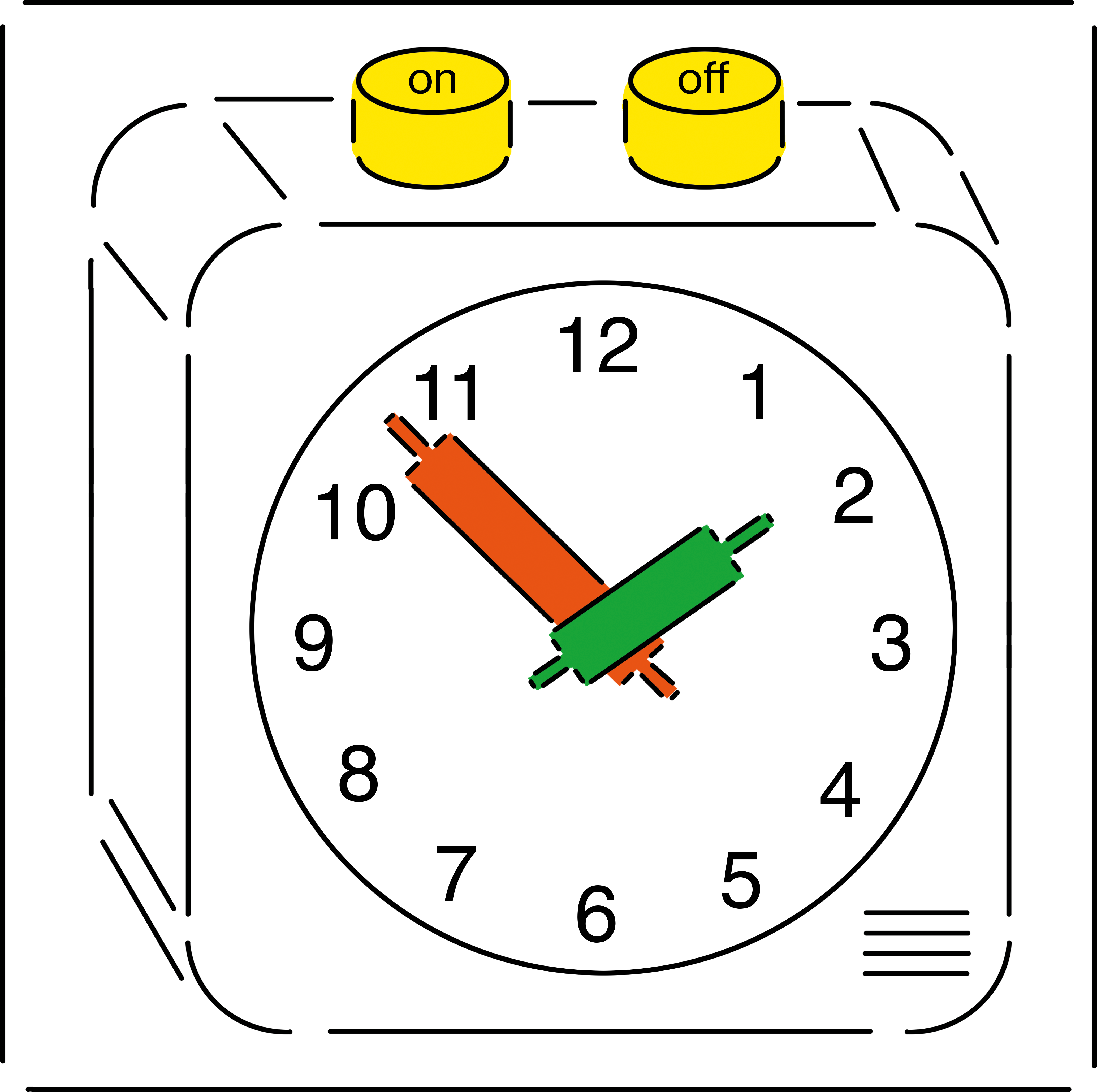Illustration of a clock by José Quintanar for Bloomberg Businessweek