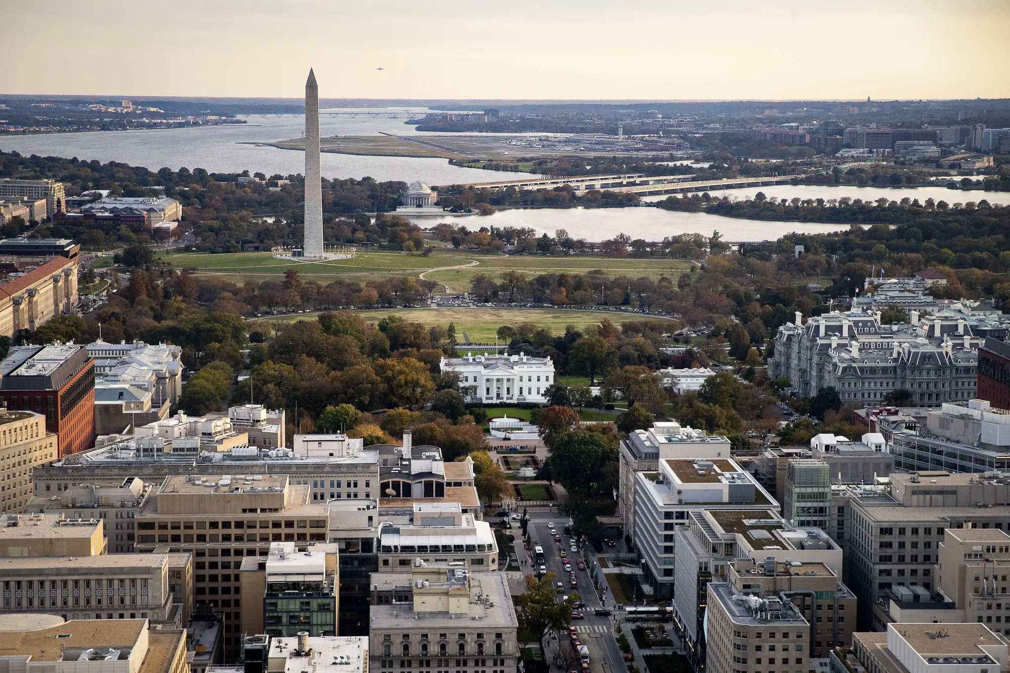 Aerial Views Of Washington As White House Open To Extending Shutdown Deadline
