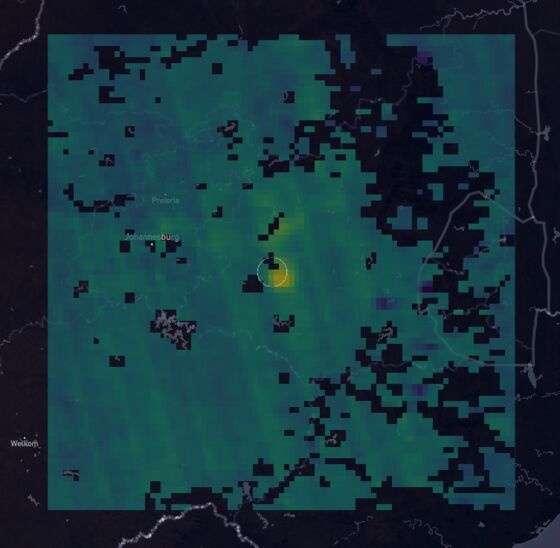 Large Methane Leak Detected Over South Africa Coal Mining Region