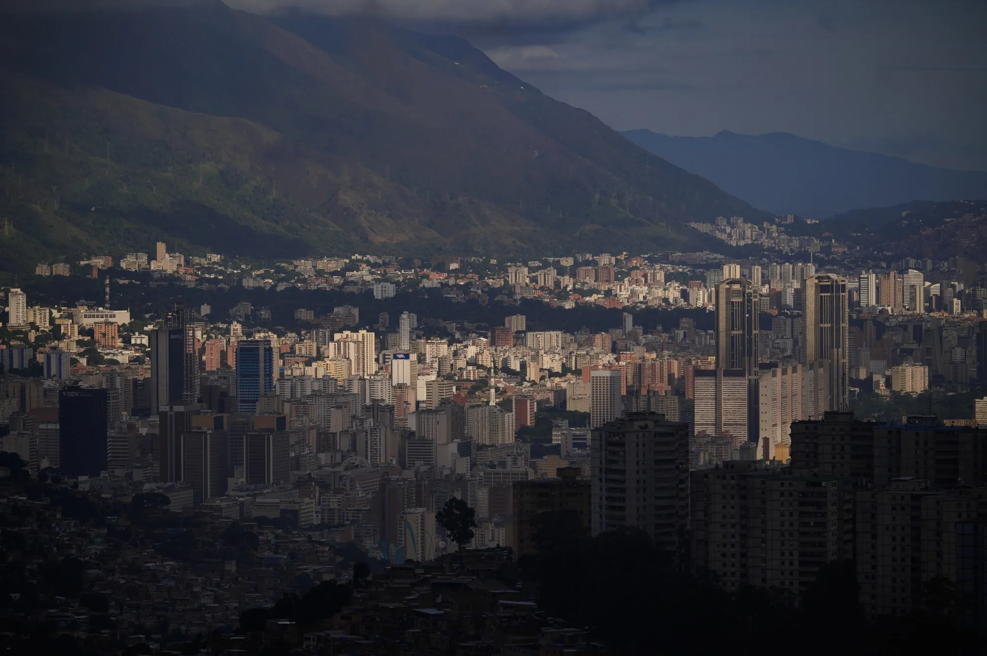 Buildings in the skyline of Caracas on Nov. 30.