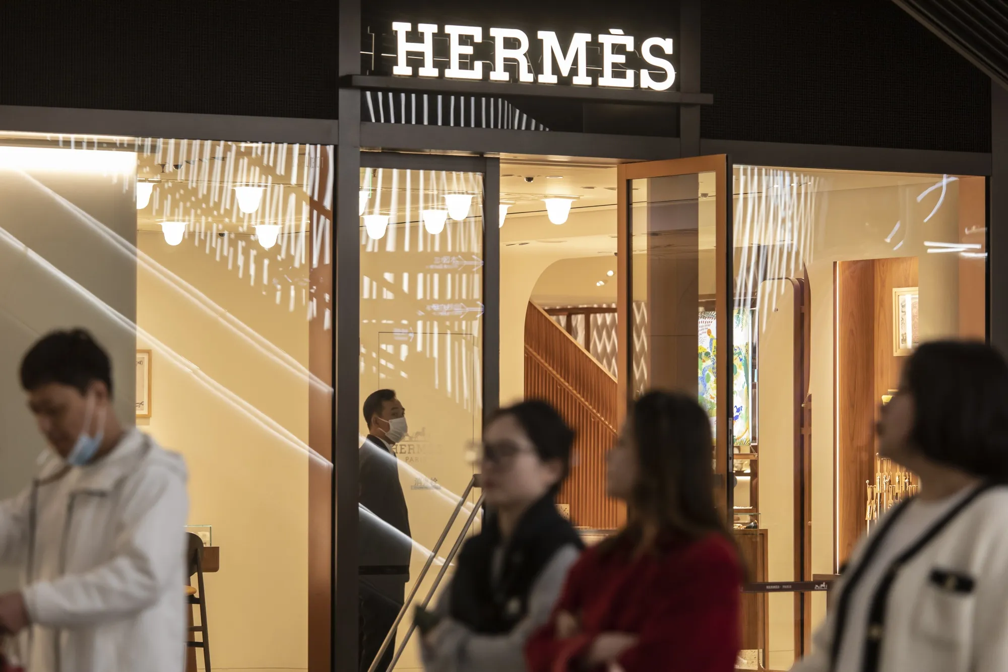 A Hermesstore in Shanghai.