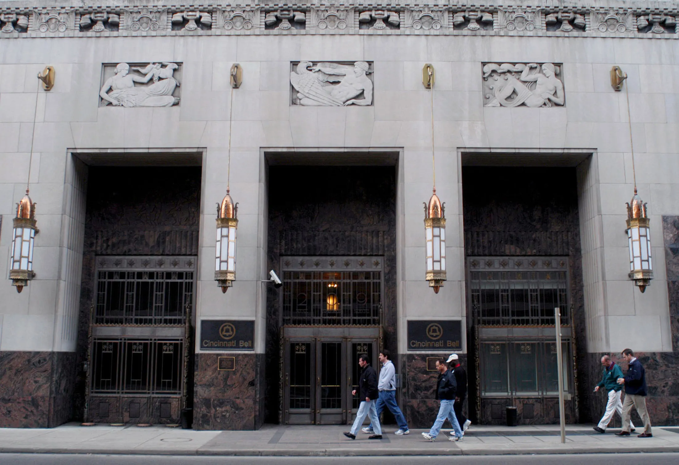 Cincinnati Bell Inc., then known as Broadwing Inc., in Cincinnati, Ohio on March 27, 2003.
