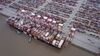 A Mediterranean Shipping Co. (MSC) container ship is moored at the Yangshan Deep Water Port in this aerial photograph taken in Shanghai, China, on Tuesday, Feb. 4, 2020. Chinese officials are hoping the U.S. will agree to some flexibility on pledges in their phase-one trade deal, people familiar with the situation said, as Beijing tries to contain a health crisis that threatens to slow domestic growth with repercussions around the world.