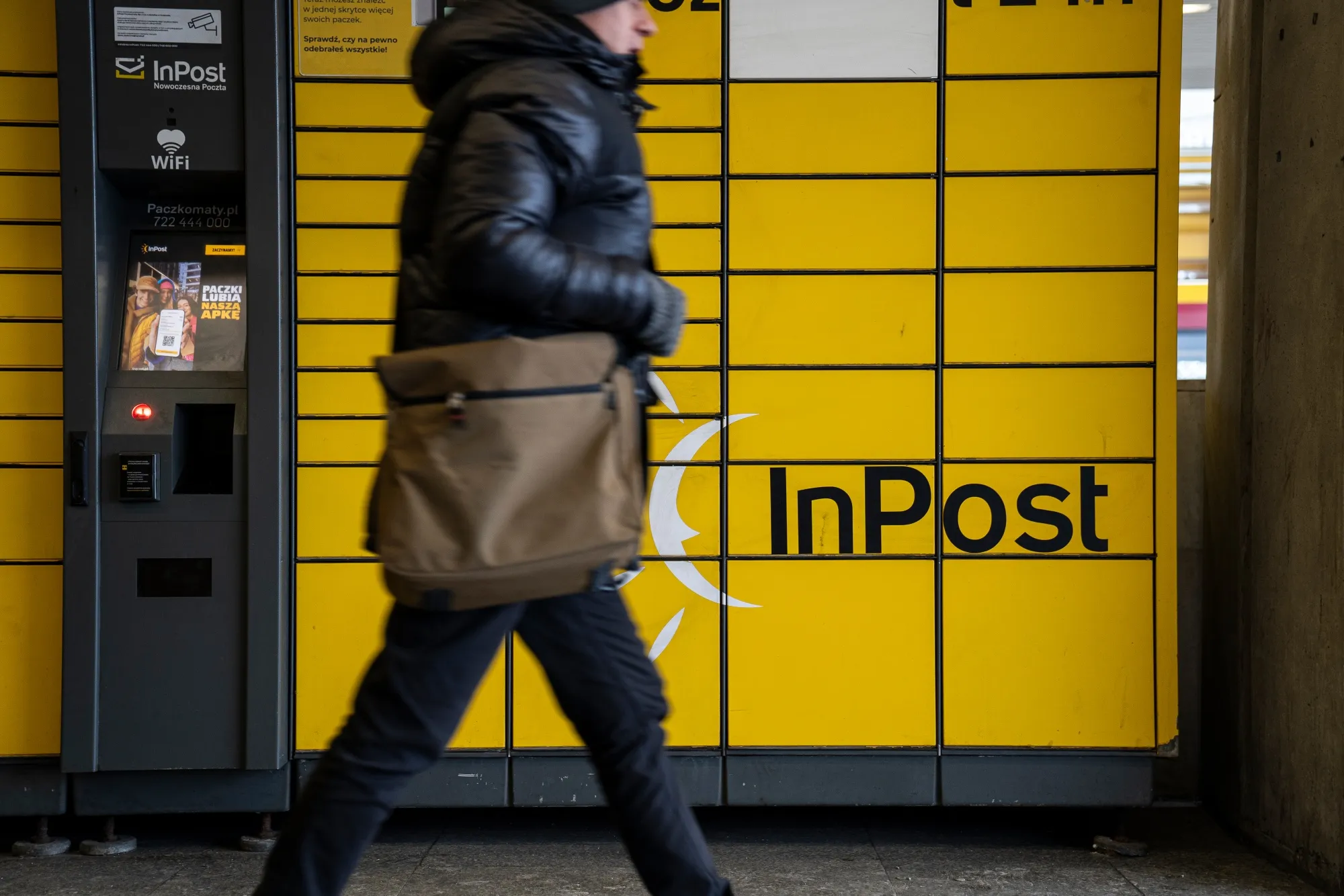 InPost Parcel lockers in Warsaw.