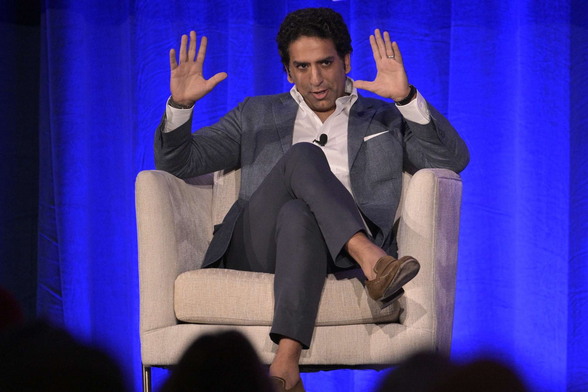Omeed Malik, president of 1789 Capital, speaks at the Republican Party of Florida Freedom Summit,  Nov. 4, 2023, in Florida.