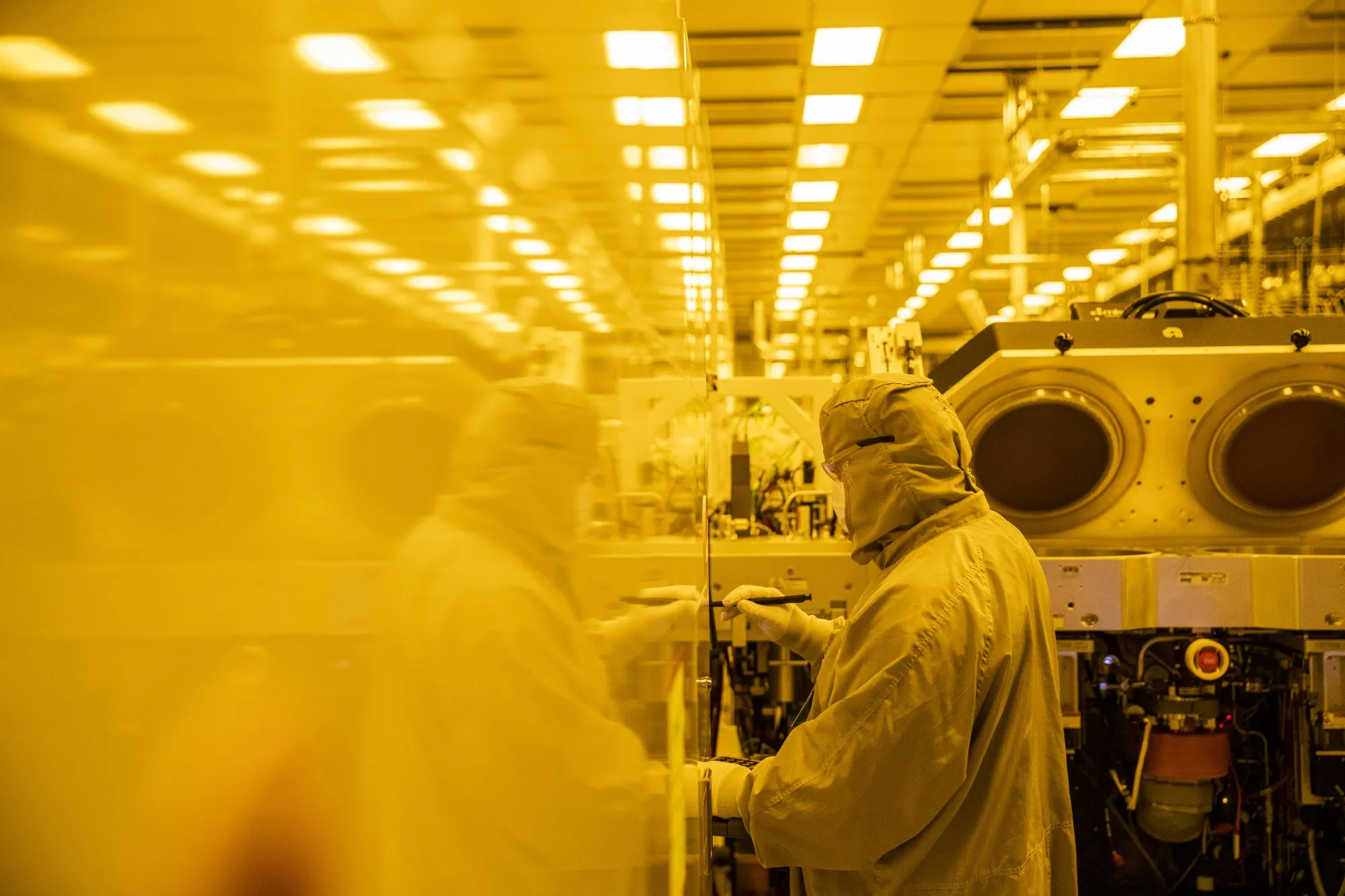 A&nbsp;GlobalFoundries semiconductor manufacturing facility in Malta, New York.