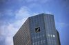 The Deutsche Bank AG logo sits on the bank's headquarters in the financial district in Frankfurt, Germany, on Thursday, April 25, 2019. Deutsche Bank and Commerzbank AG ended talks on a historic tie-up, throwing the future of the lenders into question after a series of failed turnaround plans.