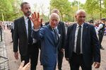 King Charles III greets well-wishers during a walkabout, on day two of public mourning following the death of Queen Elizabeth II, in London, UK, on Sept. 10.