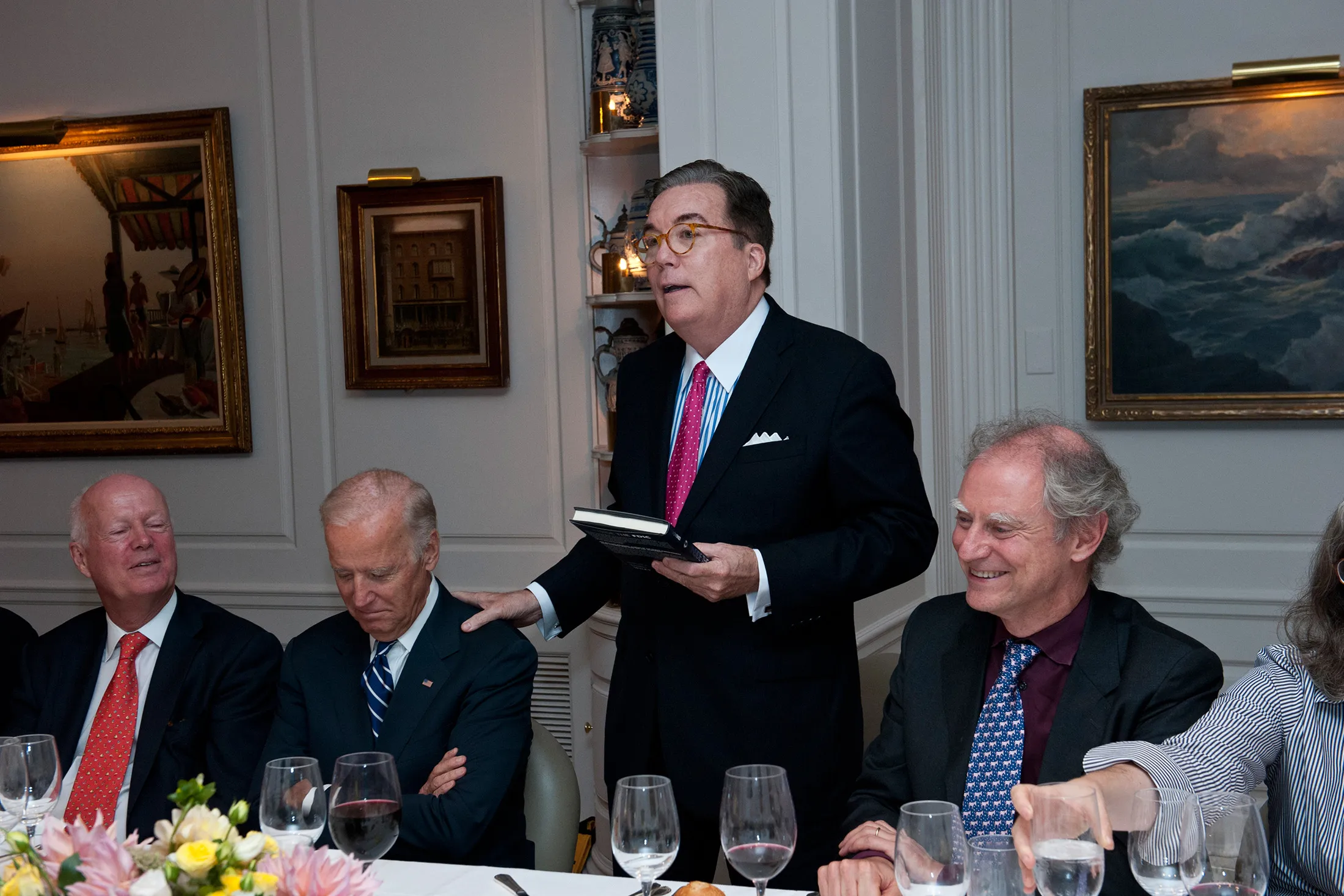 Joe Biden and Gary Hindes in 2015.
