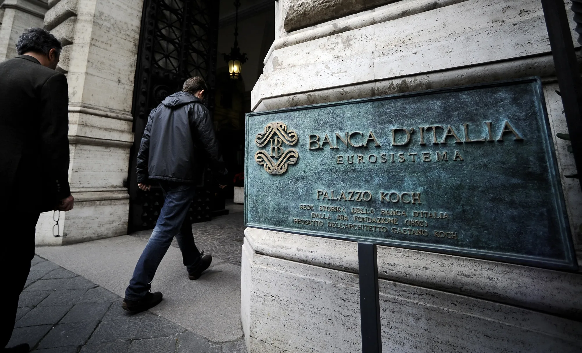 The Bank of Italy in Rome.