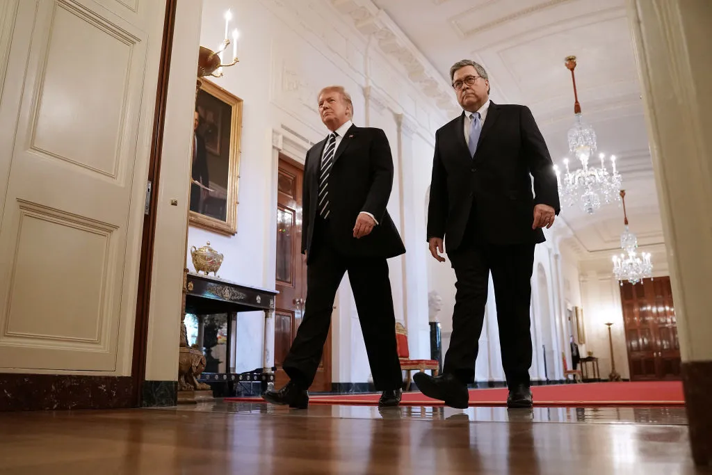 Trump and Barr, partners in power.