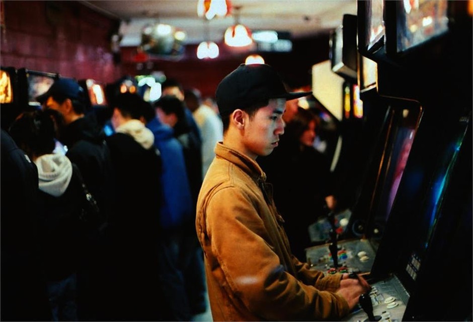 A player in Chinatown Fair, before it closed in 2011.