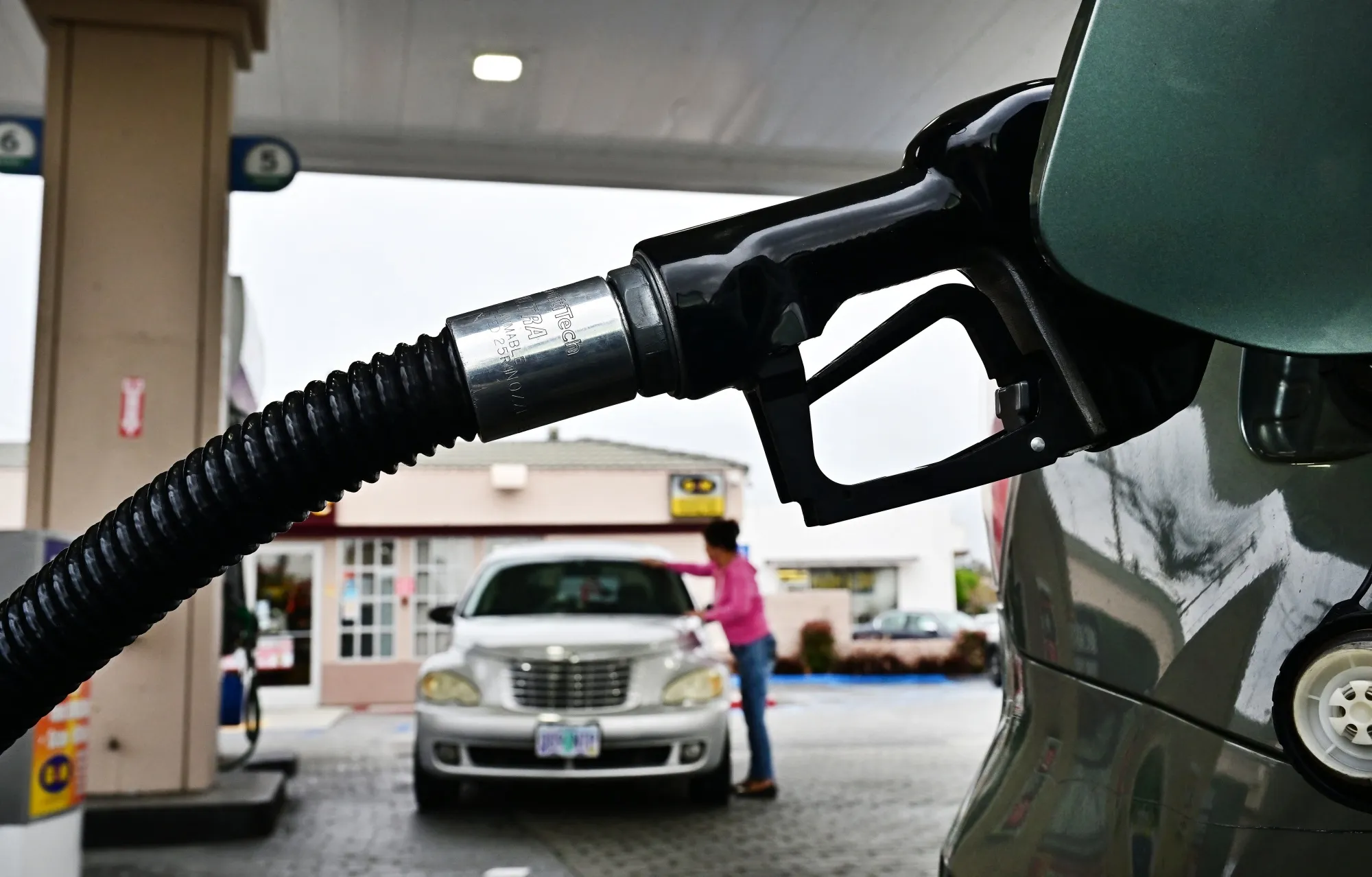 A gas station in Montebello, California.