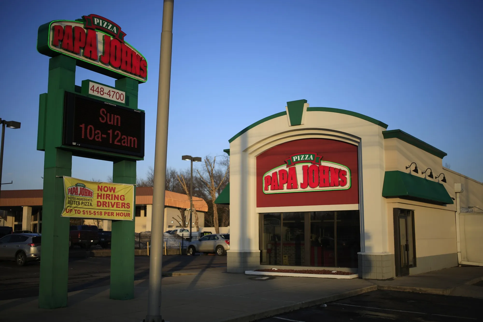 A Papa John's restaurant in Louisville, Kentucky.