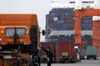 Containers sit stacked on the Jacques Joseph container ship, operated by CMA CGM SA, berthed at a shipping terminal in Yokohama, Japan, on Thursday, July 11, 2019. Japan and South Korea plan to meet on Friday over Tokyo’s move to restrict vital exports to its neighbor, but neither has much political incentive to climb down from their worst dispute in decades.