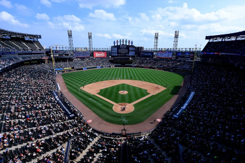 The Chicago White Sox stadium, Rate Field,&nbsp;in Chicago.