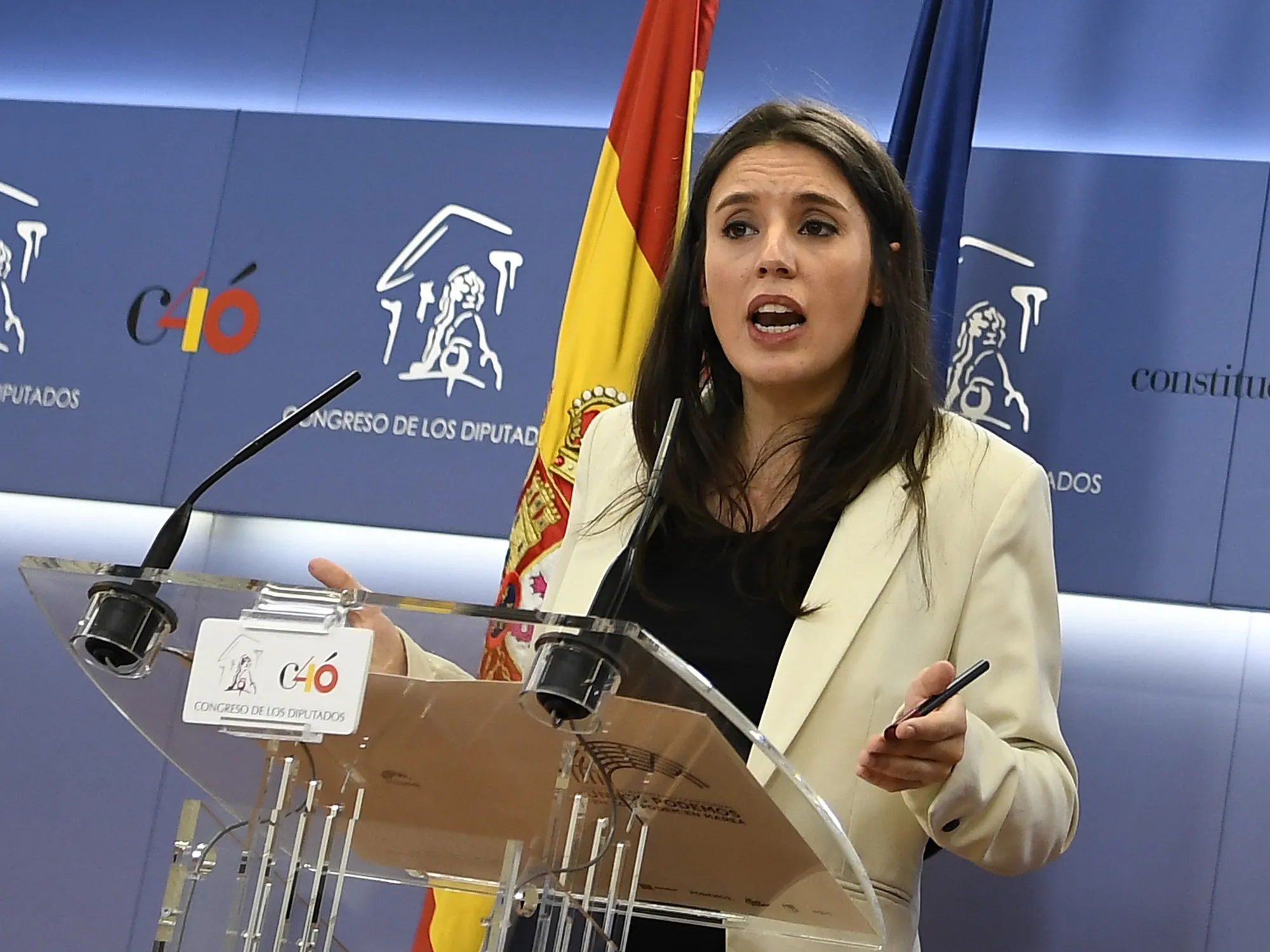 Equality Minister Irene Montero