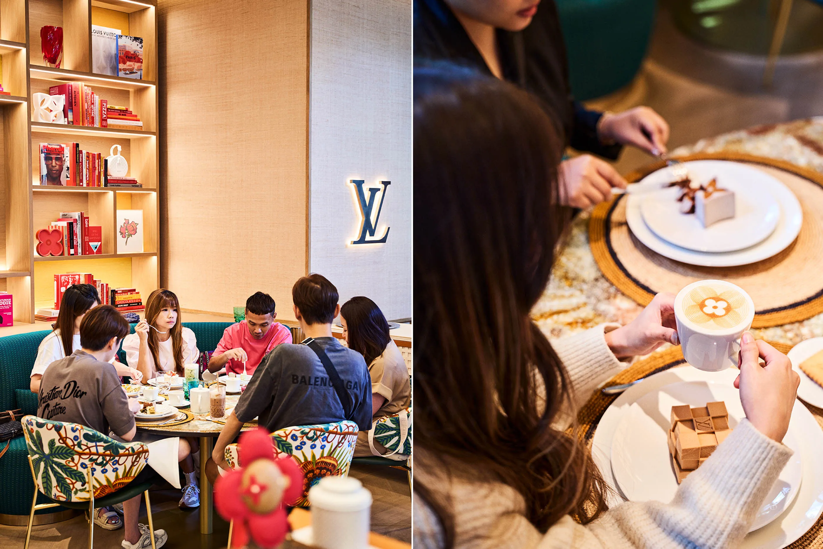 À l'intérieur du café du LV The Place Bangkok de Louis Vuitton.