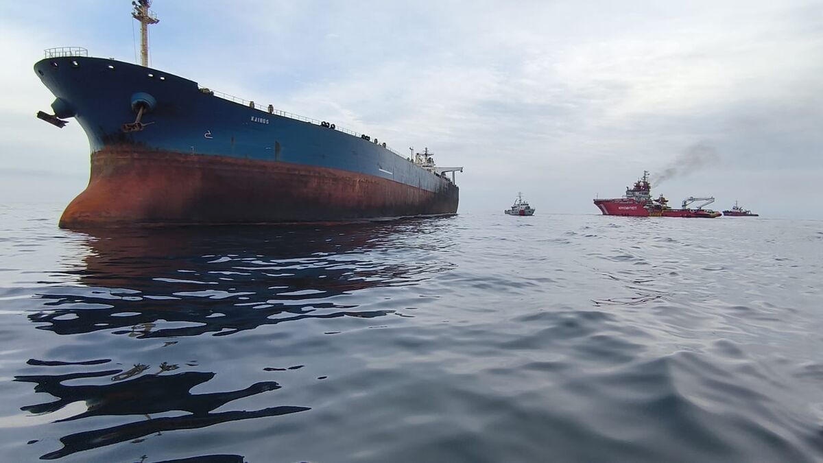Drone-Hit Oil Tanker Is Now a Mile Off Bulgaria’s Coast