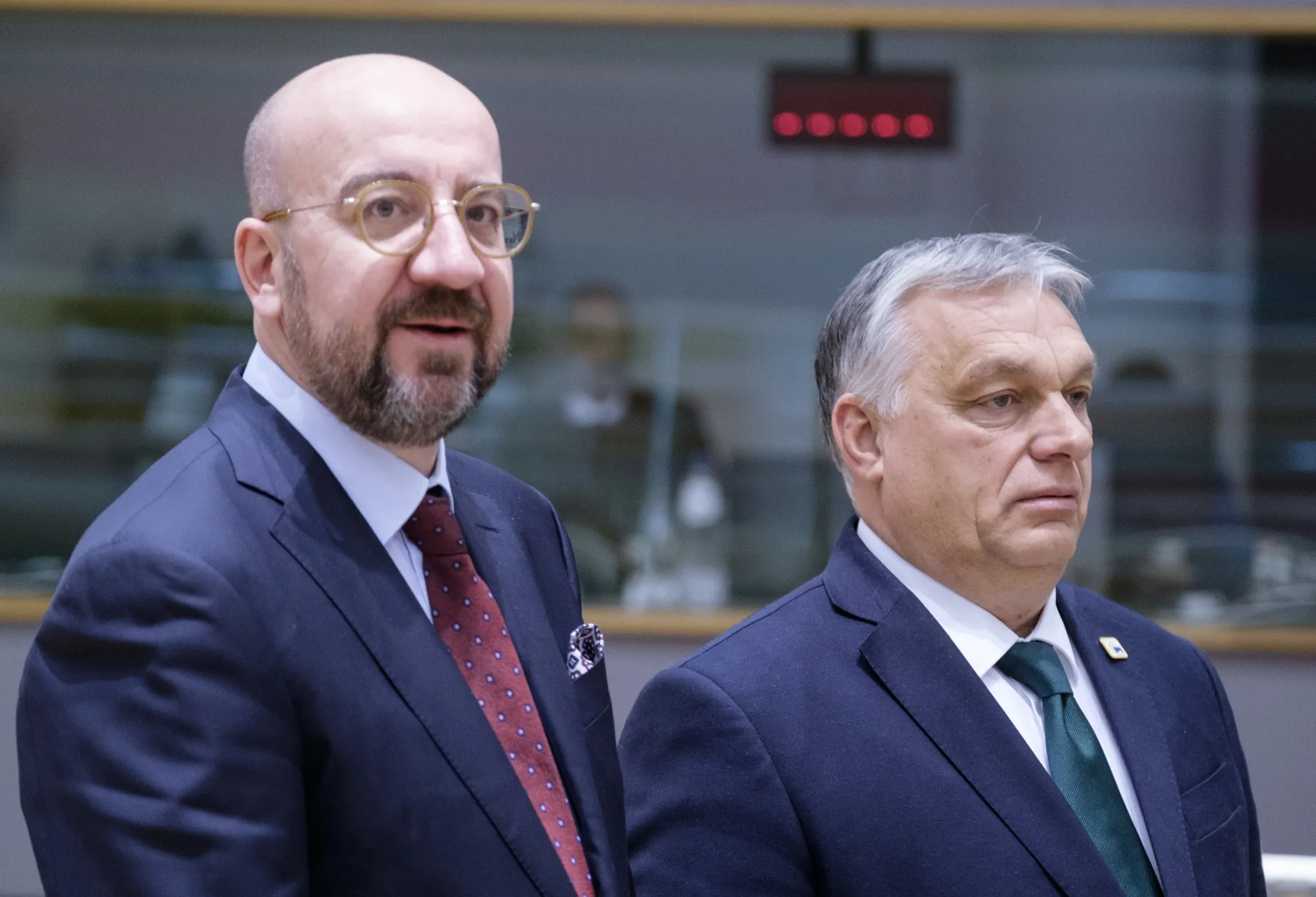 Charles Michel and Viktor Orban